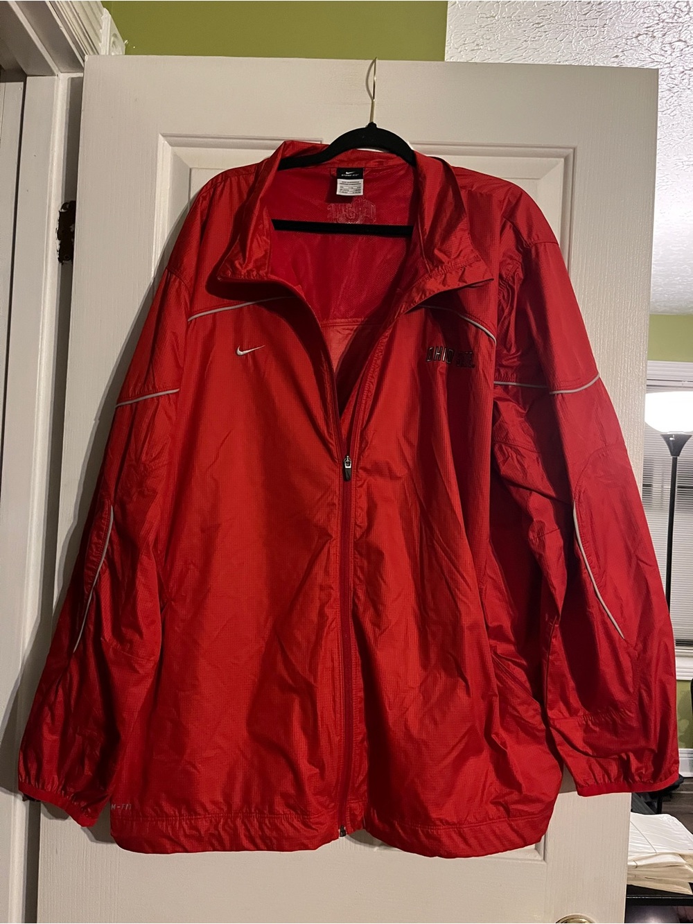 Nike Men's Ohio state buckeyes Full-Zip Windbreaker Reflective Piping size xxl